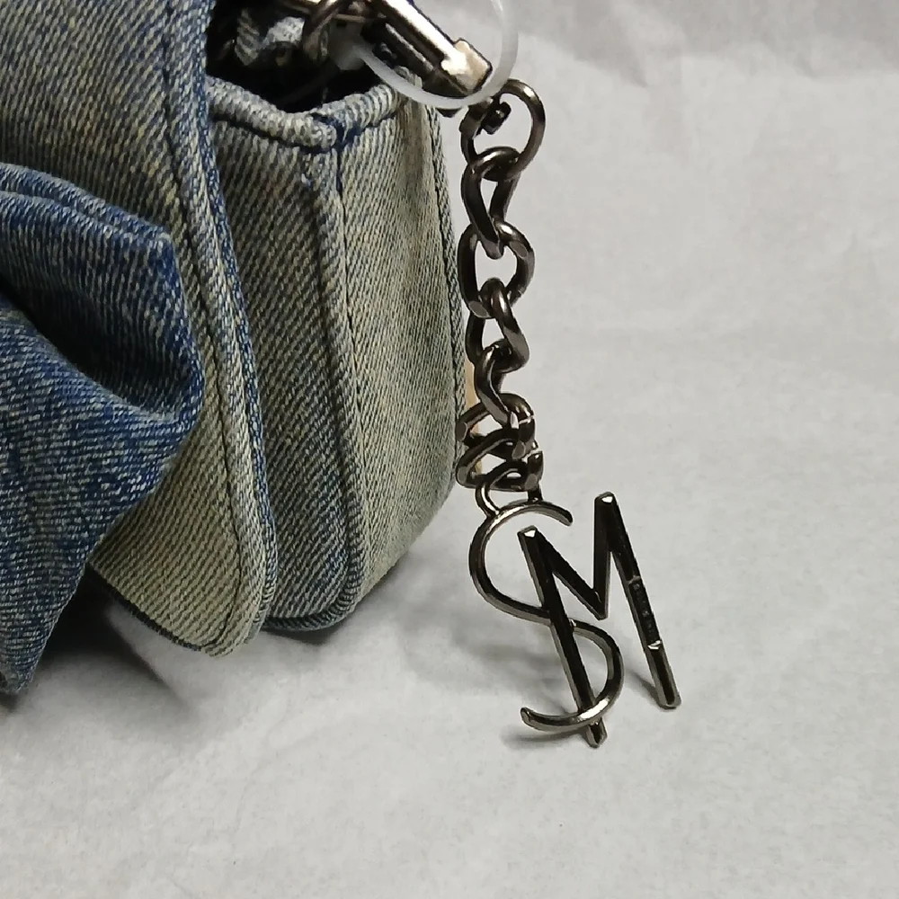 Steve Madden Washed Blue Denim Borla Crossbody - Picture 12 of 16